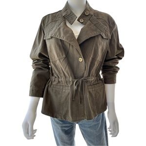 Mac and Me Cotton Brushed Canvas Utility Jacket Size XL